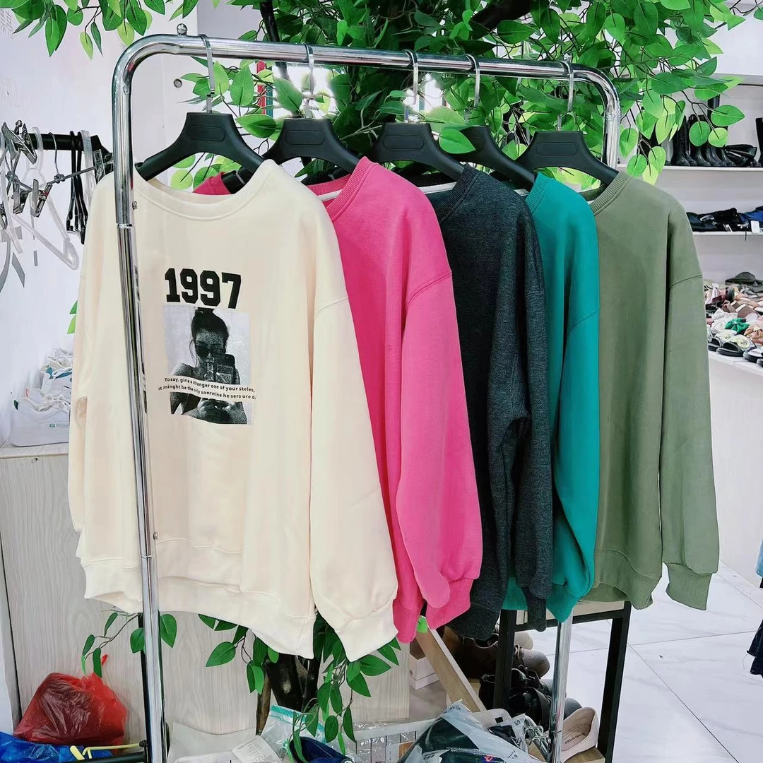 1997款女孩图案5色加绒卫衣个别微瑕