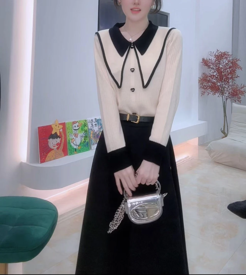 【罗曼蒂克】秋冬长袖时尚毛衣显瘦打底针织衫新款时尚洋气百搭女装