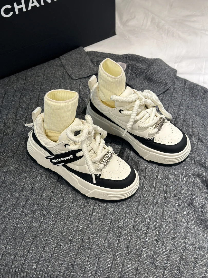 秋季休闲鞋小众设计师百搭潮流厚底低帮韩版休闲时尚鞋insSQ-022