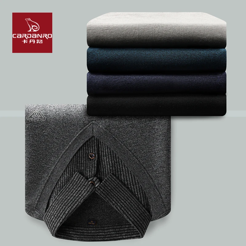 【福利款】卡丹路2024新款上新秋冬新品男士舒适时尚假两件休闲男