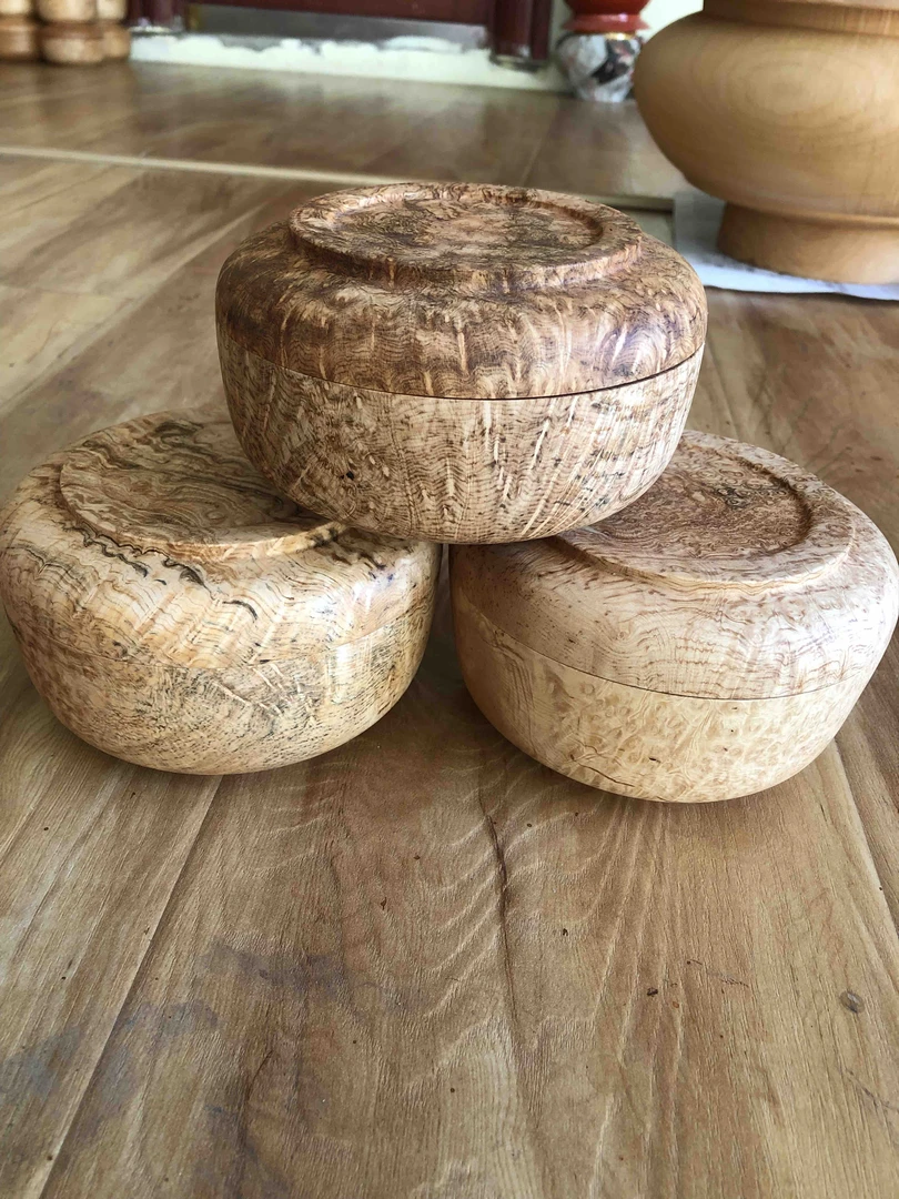 边杂古普（根瘤）饭盒手工桌面纯手工手工圆形家用防烫