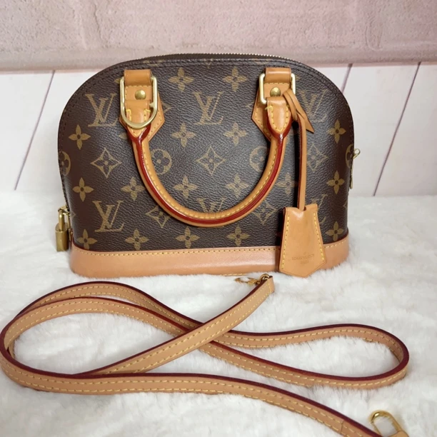95新 LouisVuitton/路易威登 经典老花贝壳包bb单肩手提斜挎包