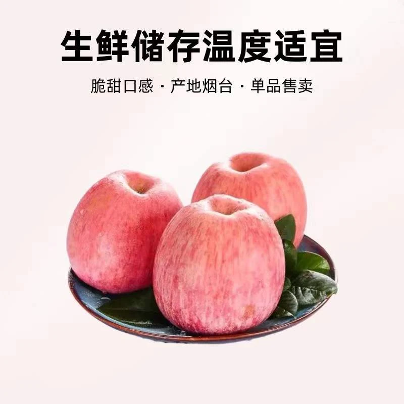 新鲜苹果烟台产地红富士苹果脆甜多汁果香浓郁4.2斤极速发货包邮