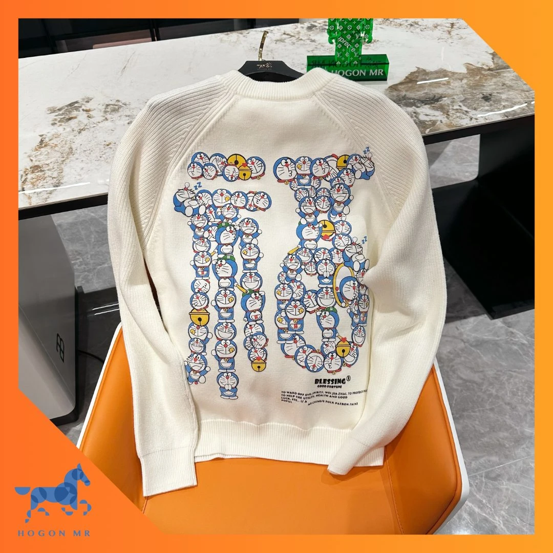 HOGON MR|【新款】福字机器猫 贺新春国潮时尚毛衣秋冬男女