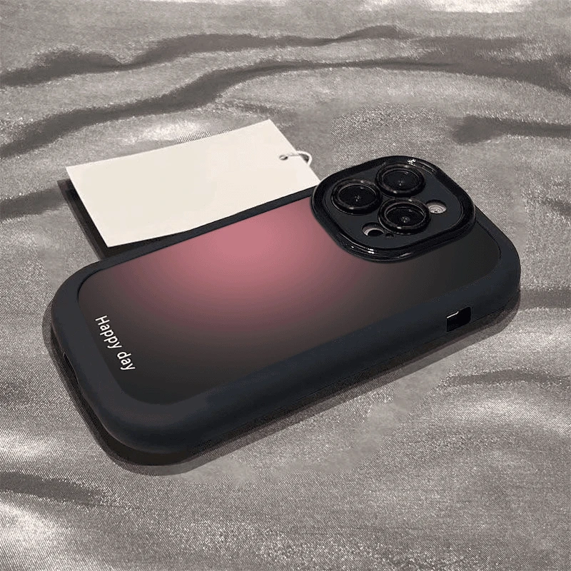 粉色渐变苹果14promax手机壳iphone15全包11硅胶13pro高级12p软13