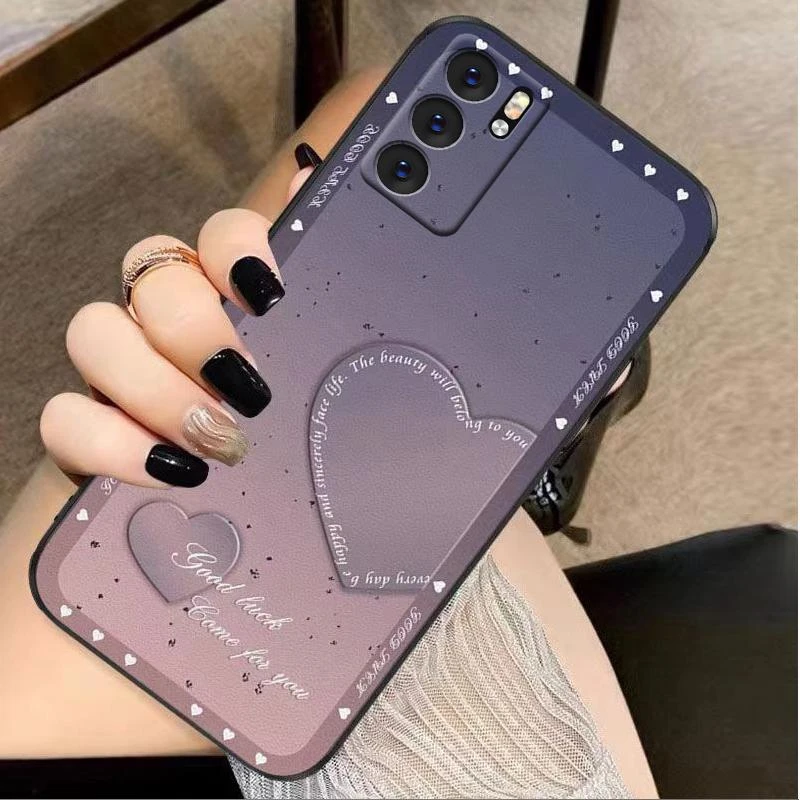 适用OPPOreno6手机壳oppoRENO6硅胶星点爱心女款防摔软壳时尚个性