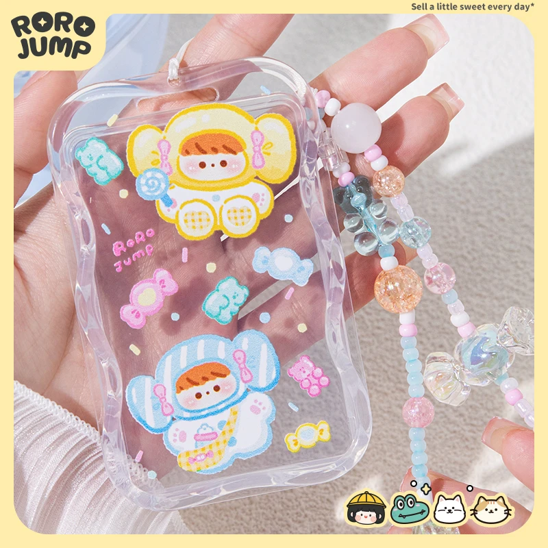 肉肉酱蜜糖泡泡证件卡套链条学生饭卡校园卡公交地铁简约卡通可爱