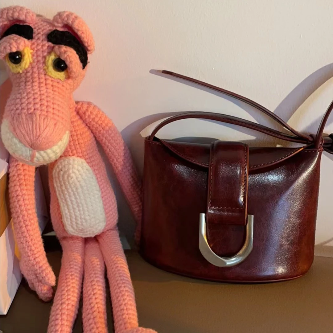 【小云专属】轻奢百搭2024复古小众设计师新款女包  567-2小牛角