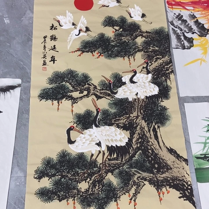 墨轩画院的直播间!