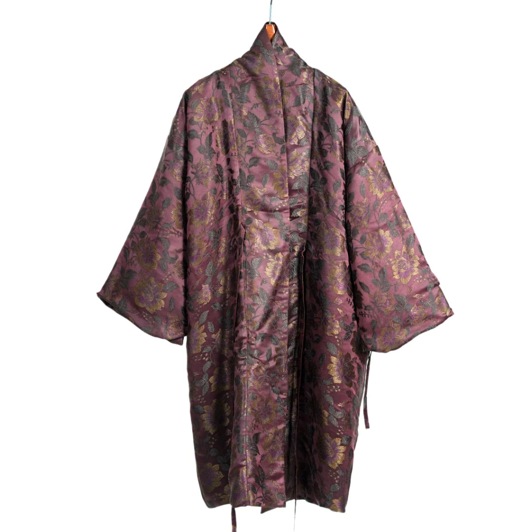 【走心非遗】香云纱鹅绒服外披23ZM20264秋冬民族风提花新中式保暖