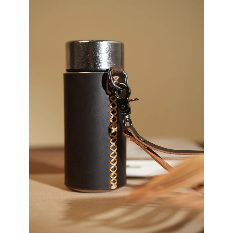 【鹿师傅】户外露营休闲手工纯钛水壶大容量高档登山