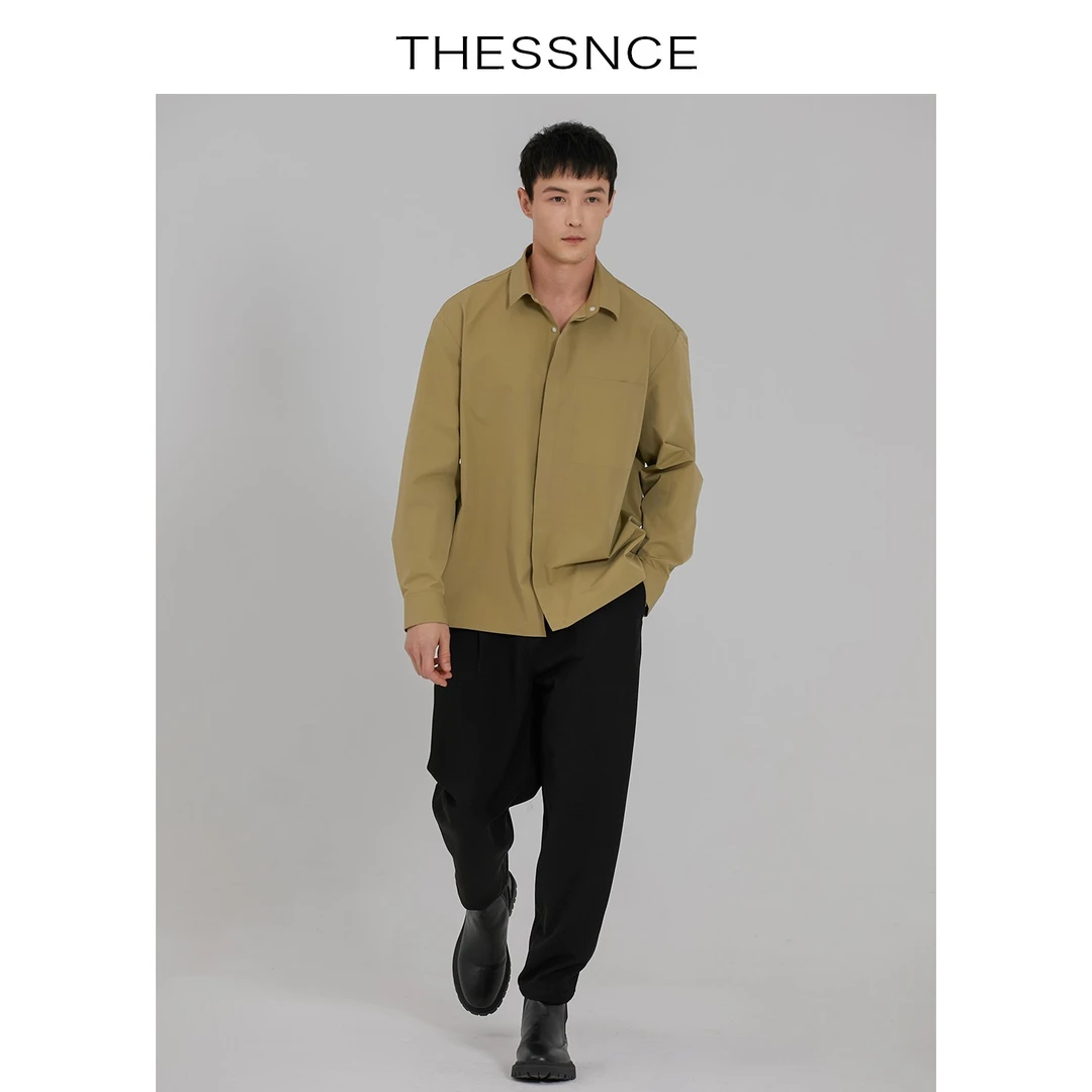 THESSNCE.JI简轻型无缝压胶工艺 干爽杜邦SORONA 男士落肩衬衫男