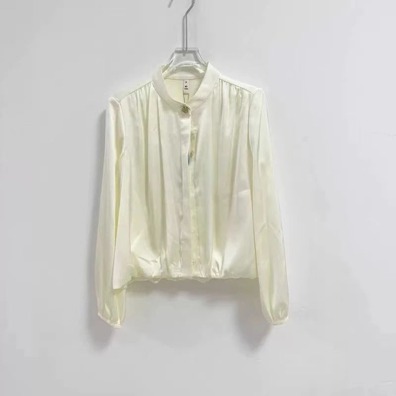 S016【冰姐专属】衬衫女装上衣衬衣长袖白色时尚休闲