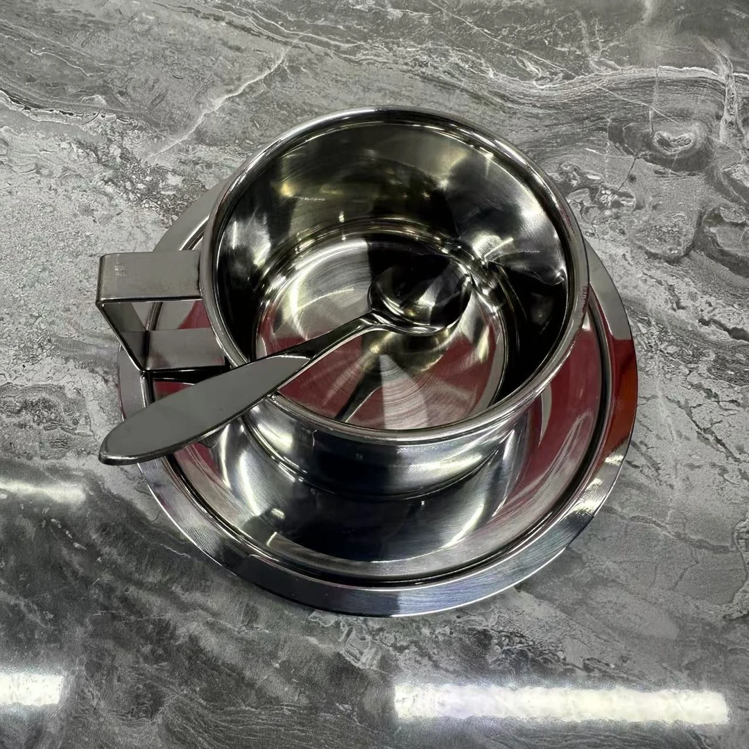 8CM高端轻奢托盘复古咖啡杯