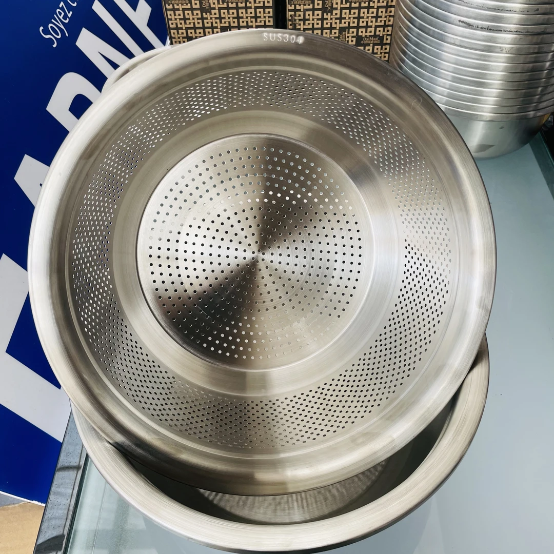304不锈钢多功能家用沥水篮洗菜盆套盆两件