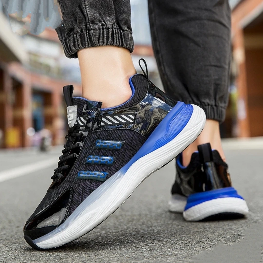 时尚男士低帮透气轻便潮鞋潮流休闲鞋网面百搭情侣跑步男鞋22002