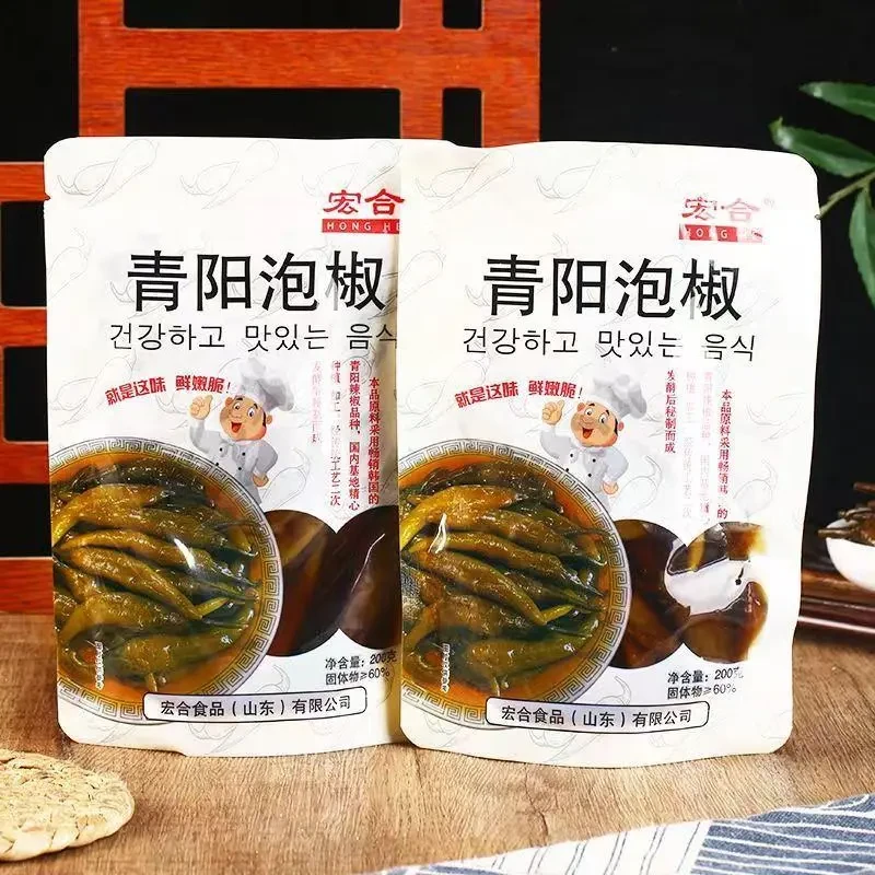 青阳泡椒辣椒微辣袋装方便下饭神器泡菜酱油泡韩国青阳辣椒