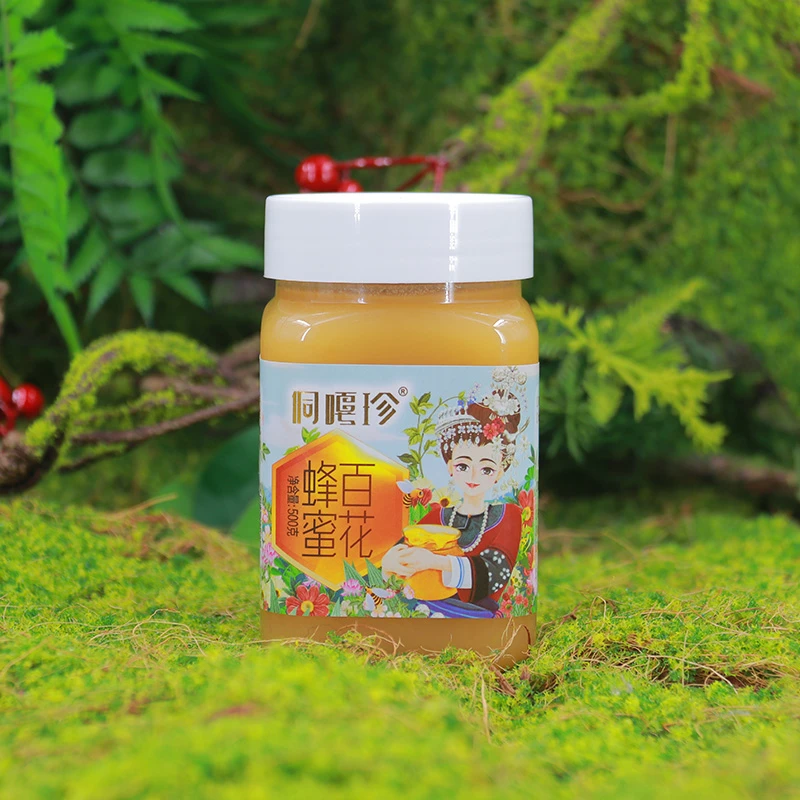 贵州侗乡 侗嘎珍百花蜂蜜 农家原生态天然纯蜂蜜 营养成熟蜜 500G
