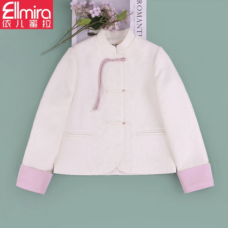 8198春装新品中式外套上衣小香风中国风长袖薄款高级感