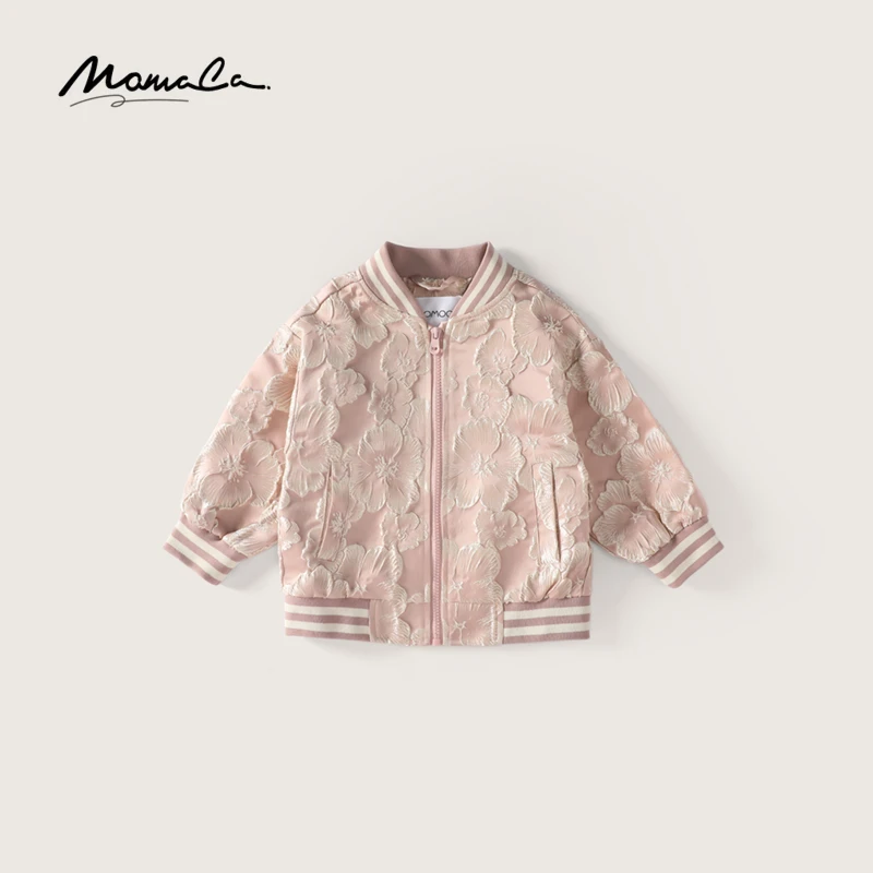 MOMOCO秋季新款女童碎花满印韩版休闲百搭外套75730107041