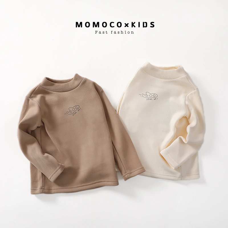 MOMOCO2023儿童内搭中小童长袖打底宝宝保暖女童加绒76430239205