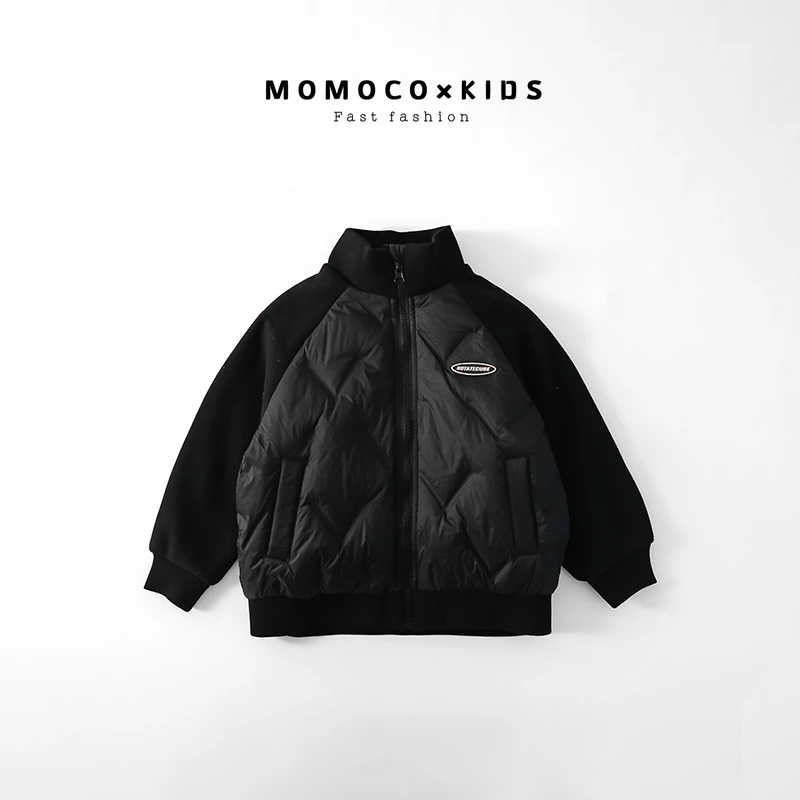 MOMOCO2023羽绒服儿童装秋冬保暖洋气百搭休闲羽绒服76830103202