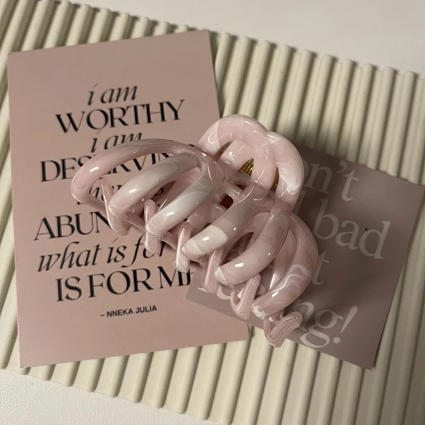 【A39】韩国新款水墨色温柔甜美大抓夹