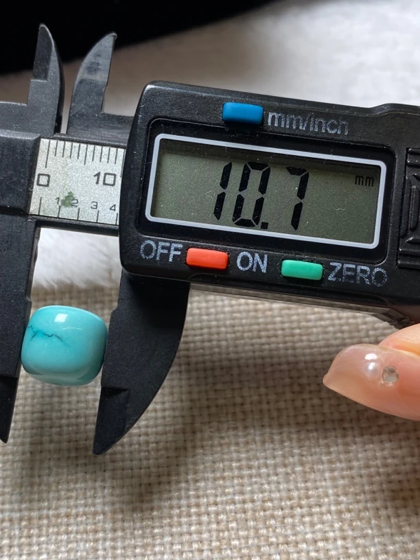 精品原矿绿松石水草纹老型直径10.7