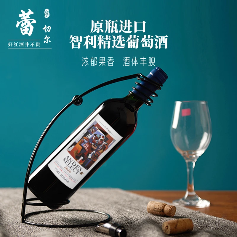 蕾切尔安第斯精选干红葡萄酒酒庄庄园发货风味收藏品味进口