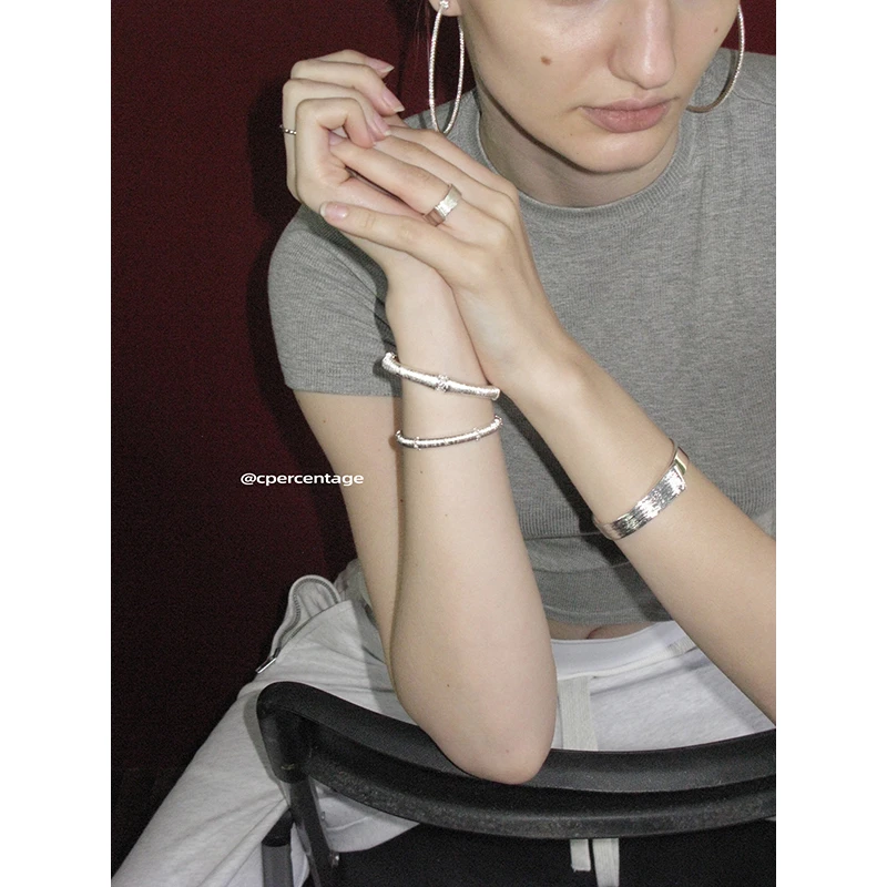 铜合金手镯 c percentage  交错 解构手镯