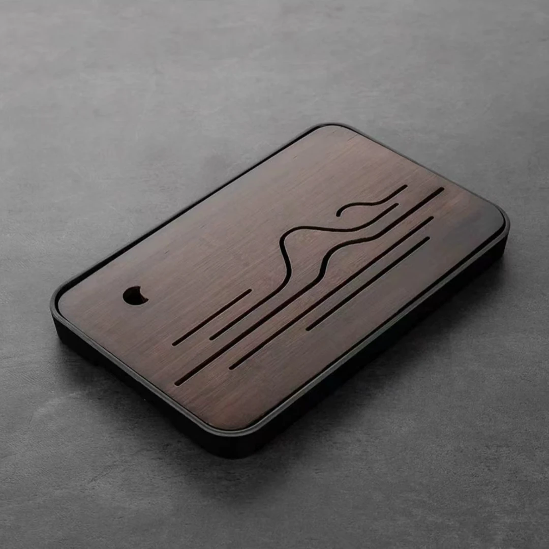 精美-竹面茶盘 ，可蓄水