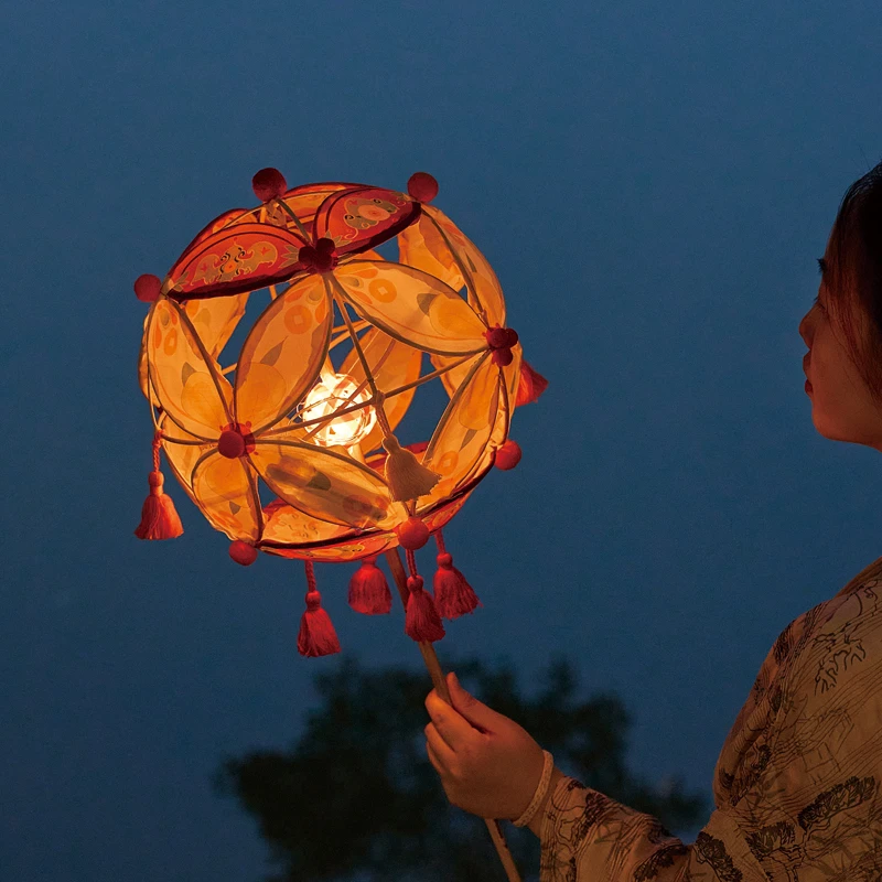 抛天富桂绣球滚灯 竹编材料包手工DIY/成品可选