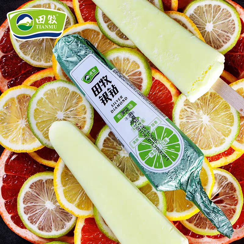 田牧银钻青柠味牛奶冰淇淋70g(添加生牛乳45%！）