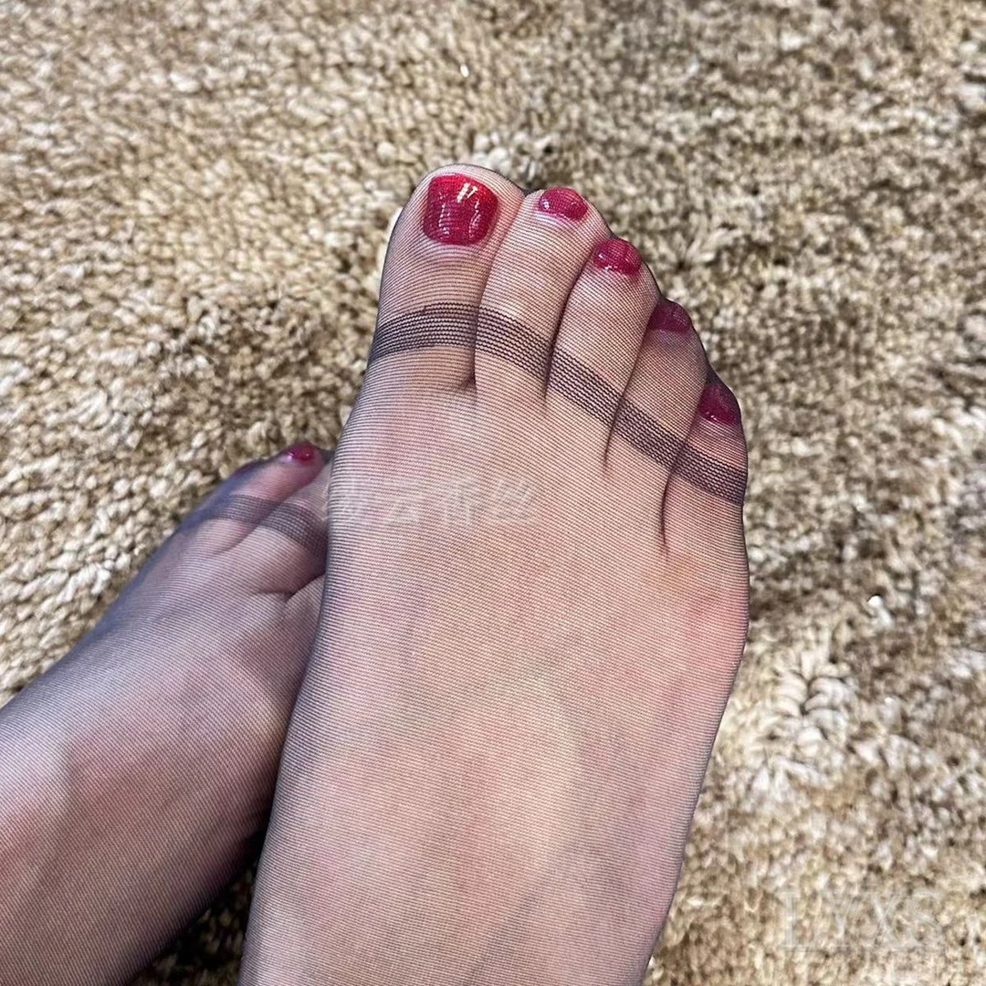 【2条】美人线脚尖透明薄透隐形黑丝带脚型连裤袜