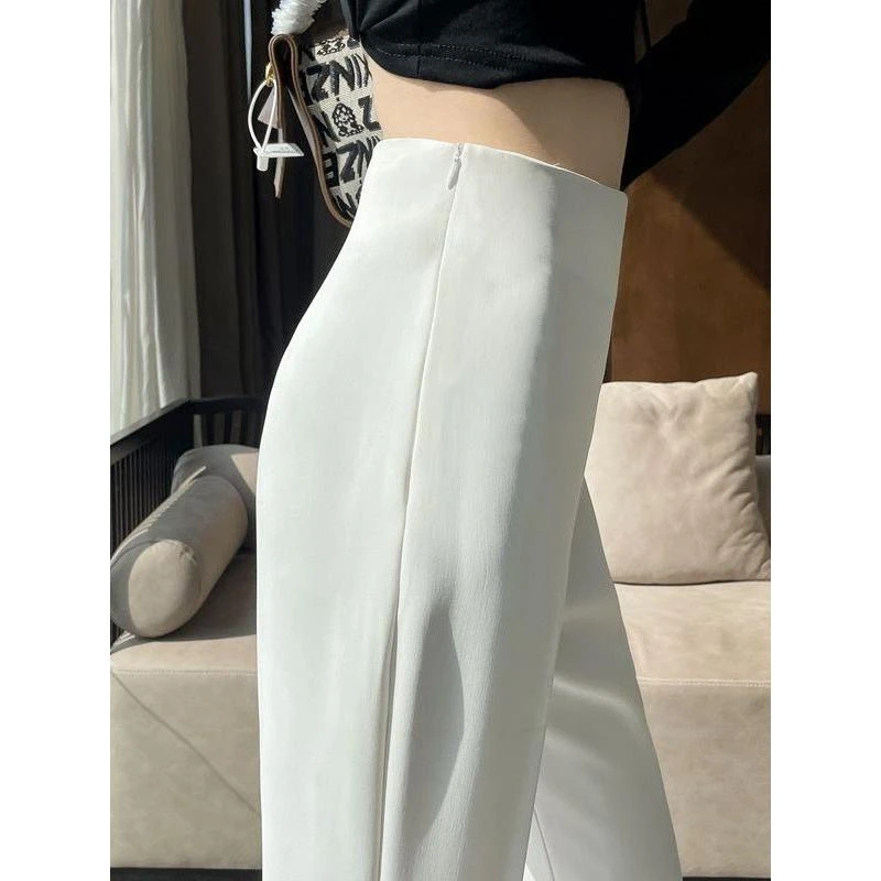 微喇裤女秋季新款垂感显瘦喇叭裤百搭时尚气质休闲微喇高腰西装裤