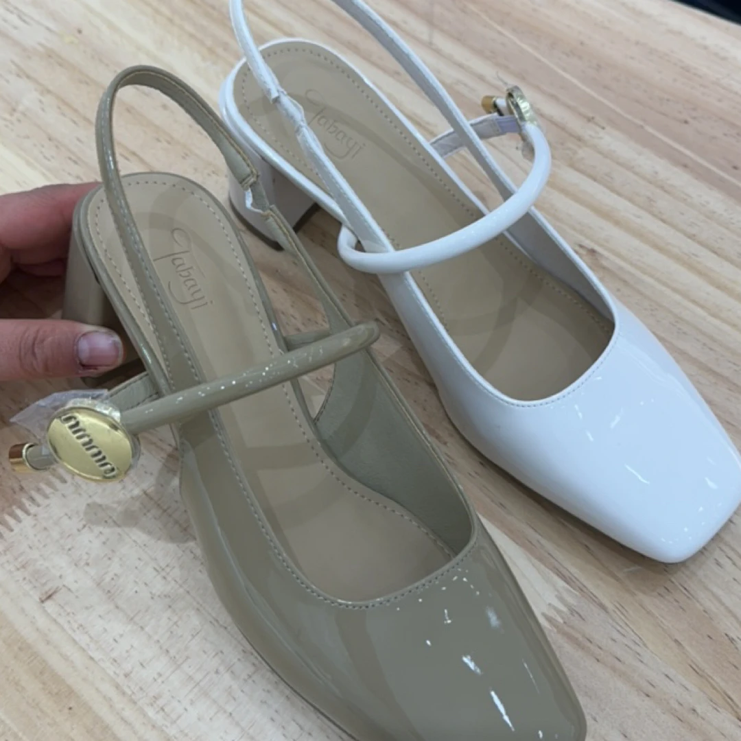 2024夏季女鞋粗跟单鞋