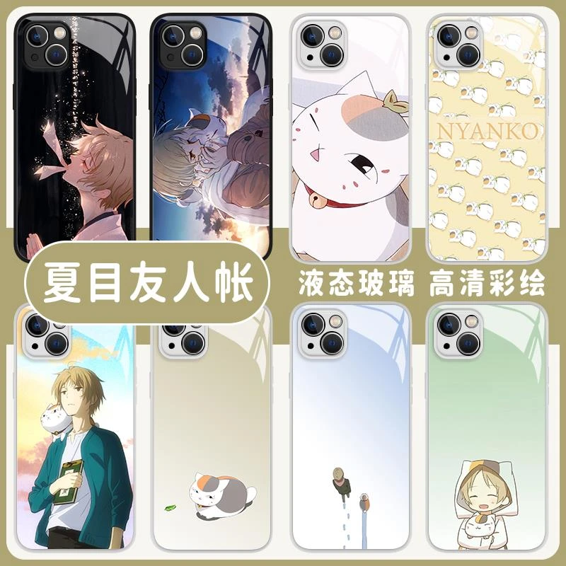 夏目友人帐手机壳适用华为p60猫咪老师mate50pro荣耀90可爱nova11