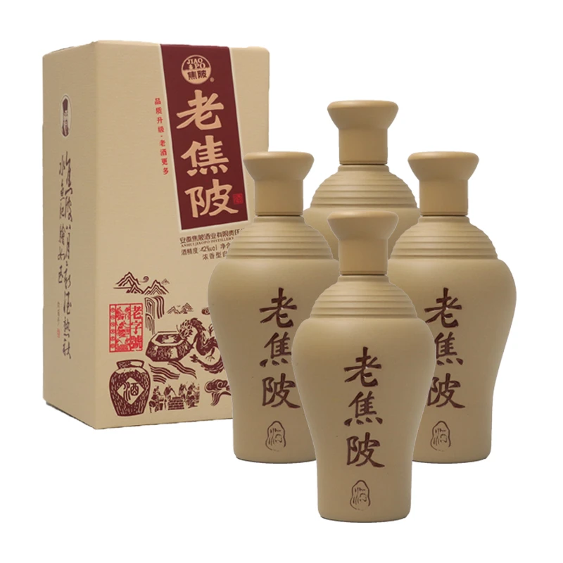 JIAO PO/焦陂老焦陂2020年土陶瓶浓香型白酒【专属】42度500ml*4瓶