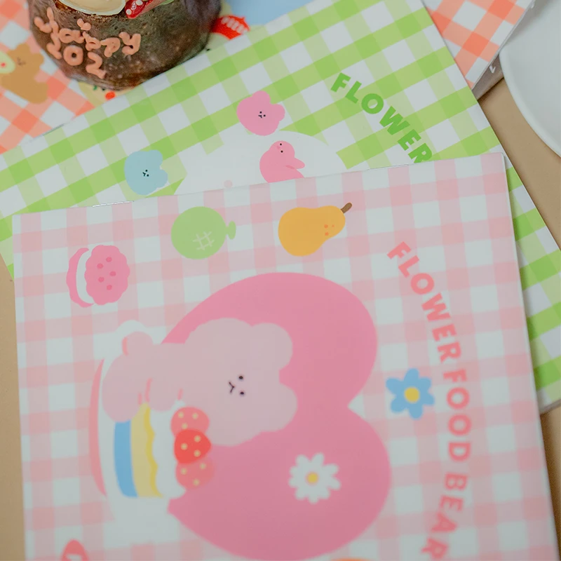 【旗舰店推荐】FLORTTE/花洛莉亚  花菜熊小本子 款式随机