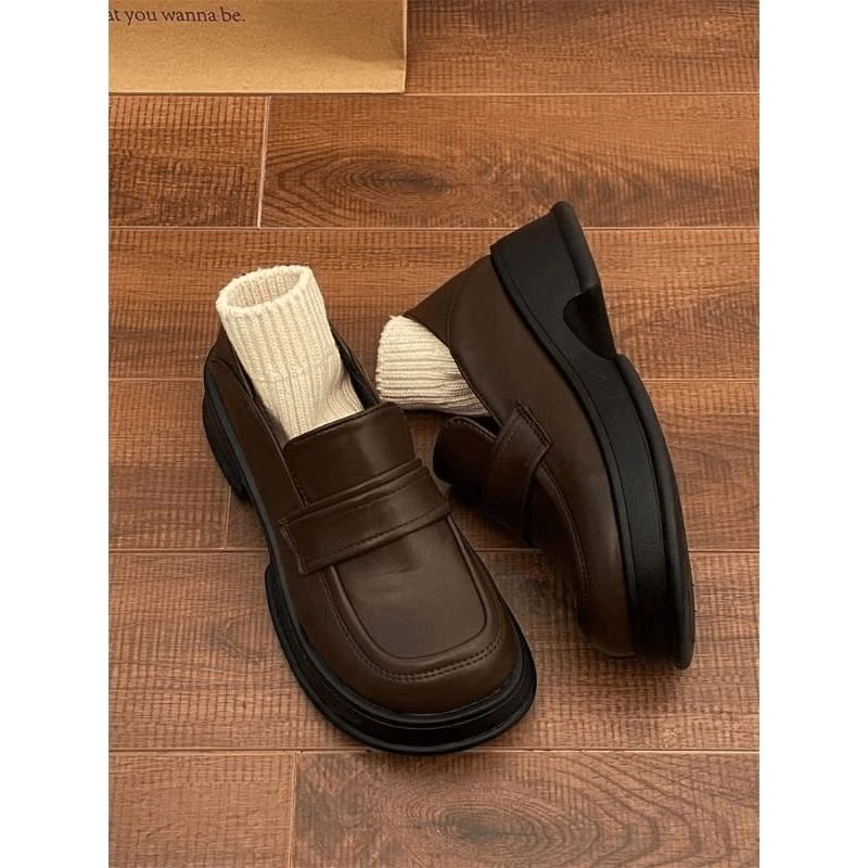 【新百伦】日系学院风基础款jk小皮鞋女2024新款春秋百搭韩版圆头单