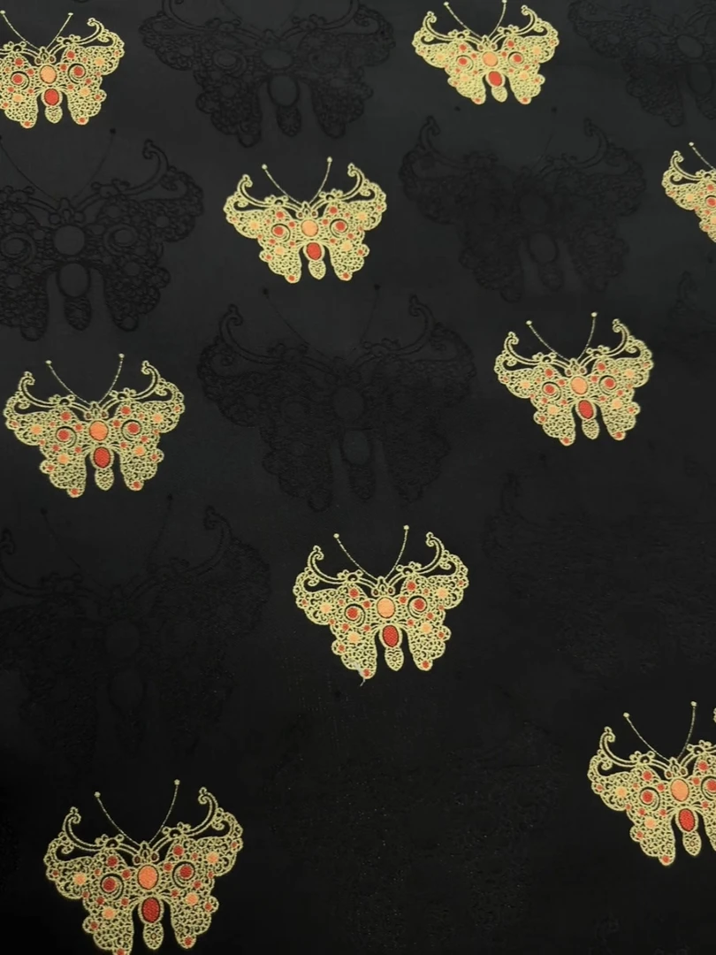 【金簪蝴蝶纹】陆美瑛宋锦面料四重维38姆米现货发（无退换）