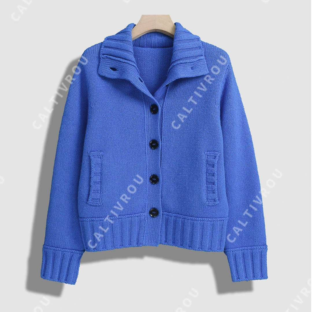 【蕊蕊】秋日柔柔~软糯时髦减龄时尚气质针织衫-Y13765-GB