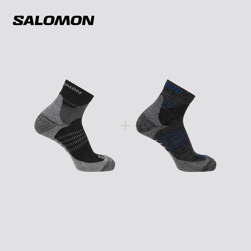 salomon萨洛蒙运动袜低帮春夏X ULTRA ACCESS QUARTER 2-PACK