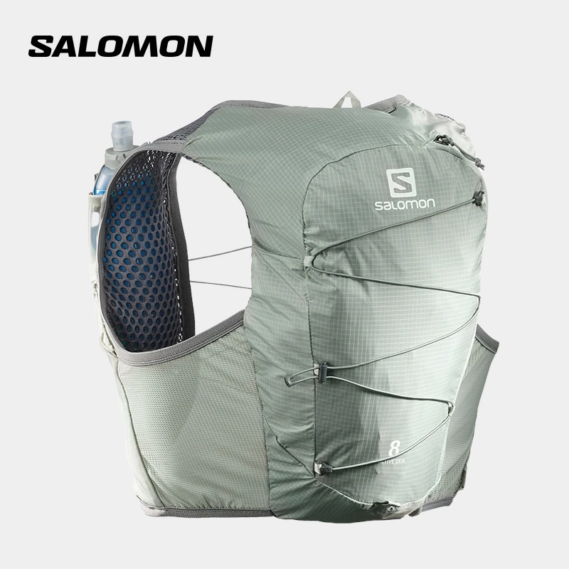 salomon萨洛蒙入门越野水袋包户外双肩包稳定实用战术背包铁灰色