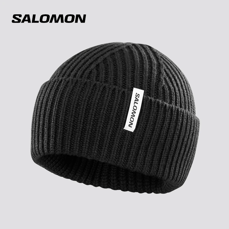 salomon萨洛蒙户外滑雪登山徒步保暖针织帽 SNOWBIRD BEANIE U
