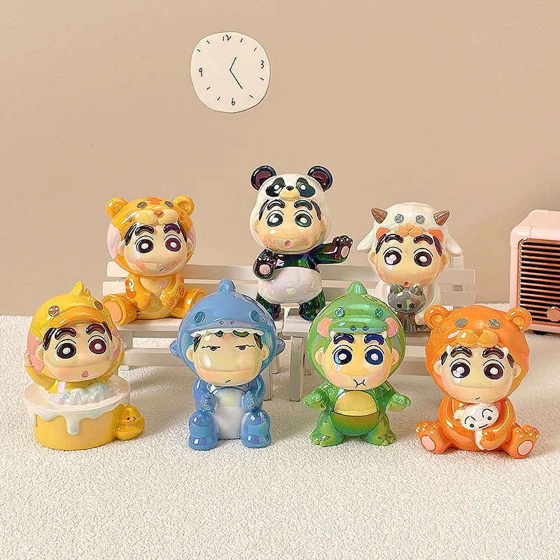 小新的玩偶派对盲盒手办摆件创意树脂可爱桌面装饰品小新E11