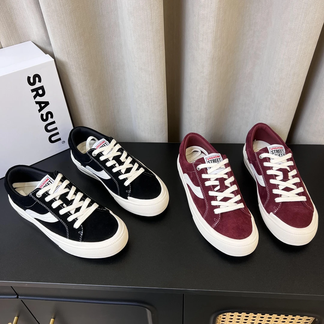 欧货高定真皮女鞋极简纯色低跟时尚系带休闲板鞋运动鞋滑板鞋