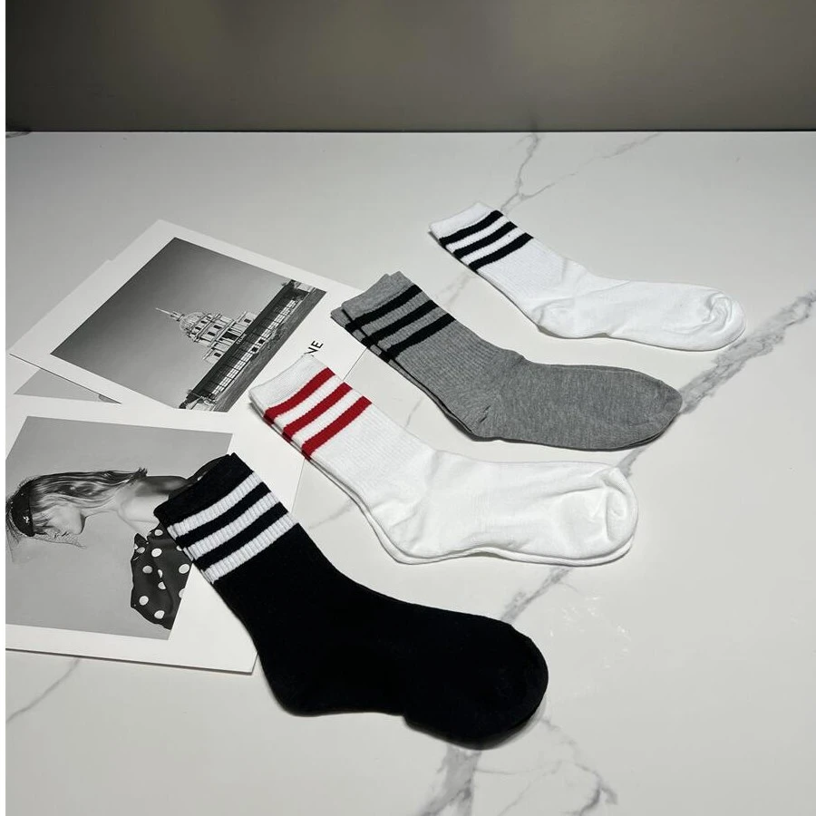 欧洲站欧货女袜四季新品时尚百搭显瘦休闲中筒袜子堆堆袜弹力袜