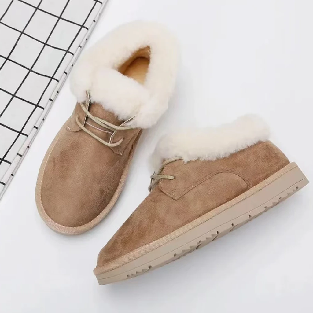 经典时尚女士雪地靴保暖加厚舒适休闲百搭（实物已直播为准）