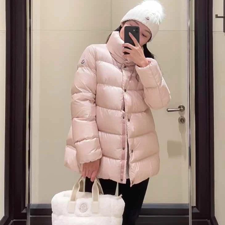 全新未使用 MONCLER 蒙口 徽标立领中长款羽绒服 COCHEVIS